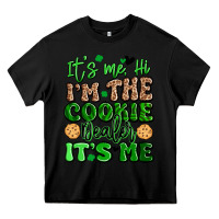 Black it's me hi i'm the cookie dealer it's me girl scou Heavy Core Tee - Artiststas