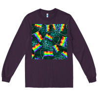 Plum Pride lgbtq flags with leopard seamless pattern Long Sleeve Tee - BundleAndBundleShop