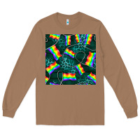 Toasted Coconut Pride lgbtq flags with leopard seamless pattern Long Sleeve Tee - BundleAndBundleShop