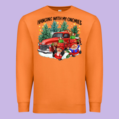 Hanging With My Gnomies Premium Sweatshirt Designed By Cowgirlartshop