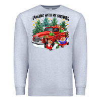 Heather Grey hanging with my gnomies Premium Sweatshirt - CowGirlArtShop