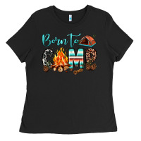 Black born to camp Ladies Tee - JahusDesignShop