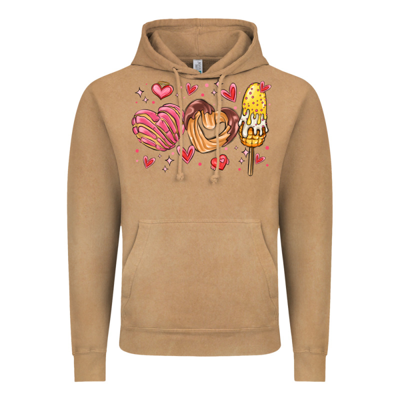 Valentines Day Mexican Food Vintage Hoodie by MaliasSmallBusiness | Teevron