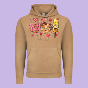 Valentines Day Mexican Food Vintage Hoodie Designed By Maliassmallbusiness