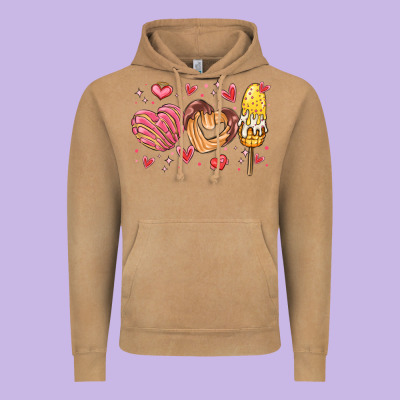 Valentines Day Mexican Food Vintage Hoodie Designed By Maliassmallbusiness