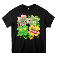 Black lucky stay gold Heavy Core Tee - Artiststas
