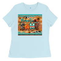 Baby Blue born to camp Ladies Tee - JahusDesignShop