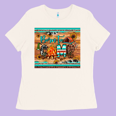 Born To Camp Ladies Tee Designed By Jahusdesignshop