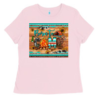 Bubblegum Pink born to camp Ladies Tee - JahusDesignShop