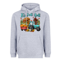 Heather Grey its fall yall Heavyweight Hoodie - CowGirlArtShop