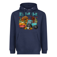 Navy its fall yall Heavyweight Hoodie - CowGirlArtShop