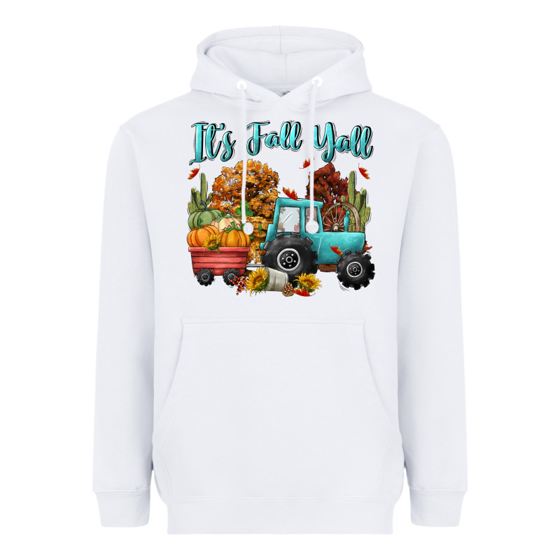 Its Fall Yall Heavyweight Hoodie by CowGirlArtShop | Teevron