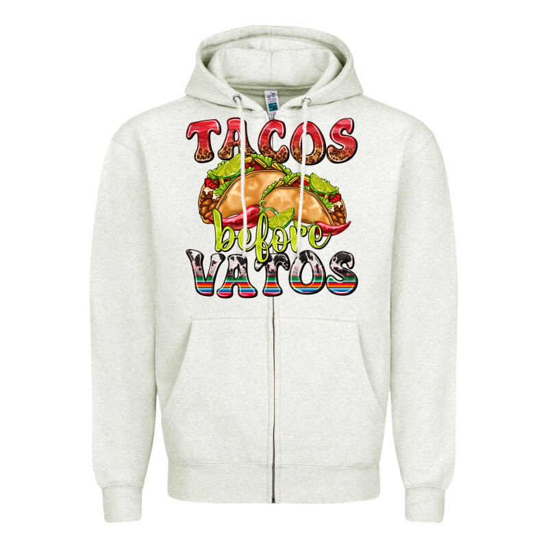 Tacos Before Vatos Zipper Hoodie by texasbilliewilder | Teevron
