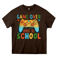 Chocolate Brown game over back to school Heavy Core Tee - JahusDesignShop