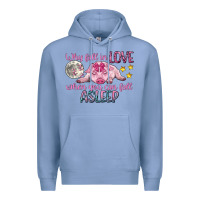 Colony Blue why fall in love when you can fall asleep Premium Hoodie - CowGirlArtShop