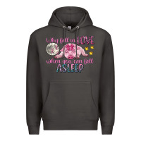 Smoke why fall in love when you can fall asleep Premium Hoodie - CowGirlArtShop