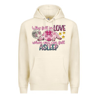 Tofu why fall in love when you can fall asleep Premium Hoodie - CowGirlArtShop