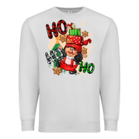 Dove Grey ho ho ho girl gnome Premium Sweatshirt - CowGirlArtShop