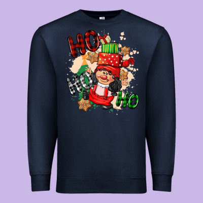 Ho Ho Ho Girl Gnome Premium Sweatshirt Designed By Cowgirlartshop