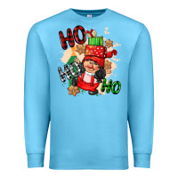 Ocean Blue ho ho ho girl gnome Premium Sweatshirt - CowGirlArtShop