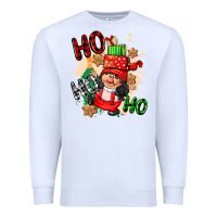 White ho ho ho girl gnome Premium Sweatshirt - CowGirlArtShop