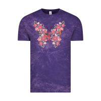 Cloud Purple floral butterfly Vintage Tee - MaliasSmallBusiness