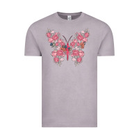 Vintage Zinc floral butterfly Vintage Tee - MaliasSmallBusiness