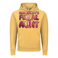 Vintage Mustard somebodys feral aunt Vintage Hoodie - MaliasSmallBusiness