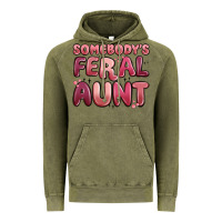 Vintage Olive somebodys feral aunt Vintage Hoodie - MaliasSmallBusiness