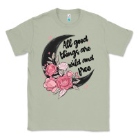 Matcha all good things are wild and free Classic Tee - MaliasSmallBusiness