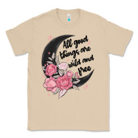Mushroom all good things are wild and free Classic Tee - MaliasSmallBusiness