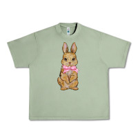 Oil Green Easter rabbit Urban Heavy Tee - NancyCooperArtShop