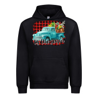 Black Tis The Season Christmas Truck Urban Hoodie - FaDigitalArtStudio