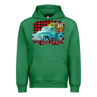 Emerald Tis The Season Christmas Truck Urban Hoodie - FaDigitalArtStudio