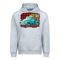 Heather Grey Tis The Season Christmas Truck Urban Hoodie - FaDigitalArtStudio