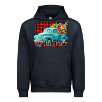 Navy Tis The Season Christmas Truck Urban Hoodie - FaDigitalArtStudio