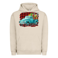 Pigment French Oak Tis The Season Christmas Truck Urban Hoodie - FaDigitalArtStudio