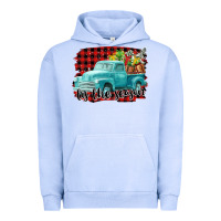 Pigment Grape Ice Tis The Season Christmas Truck Urban Hoodie - FaDigitalArtStudio