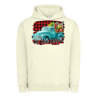Pigment Pistachio Tis The Season Christmas Truck Urban Hoodie - FaDigitalArtStudio