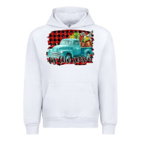 White Tis The Season Christmas Truck Urban Hoodie - FaDigitalArtStudio