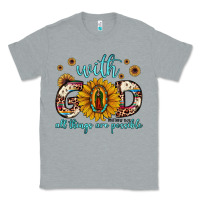 Heather Grey with god all things are possible matthew 19 26 Classic Tee - JahusDesignShop