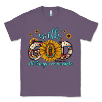 Lavender with god all things are possible matthew 19 26 Classic Tee - JahusDesignShop