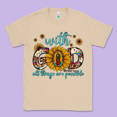 With God All Things Are Possible Matthew 19 26 Classic Tee Designed By Jahusdesignshop