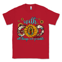 Red with god all things are possible matthew 19 26 Classic Tee - JahusDesignShop