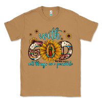 Toasted Coconut with god all things are possible matthew 19 26 Classic Tee - JahusDesignShop