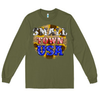Army Green small town usa Long Sleeve Tee - JahusDesignShop