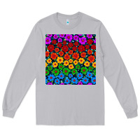 Moon Dust Pride lgbtq flowers seamless pattern Long Sleeve Tee - BundleAndBundleShop