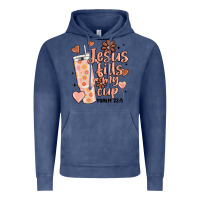 Vintage Denim valentine jesus fills my cup Vintage Hoodie - MaliasSmallBusiness