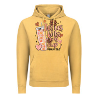 Vintage Mustard valentine jesus fills my cup Vintage Hoodie - MaliasSmallBusiness