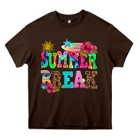 Chocolate Brown summer break Heavy Core Tee - AdoDesignShop